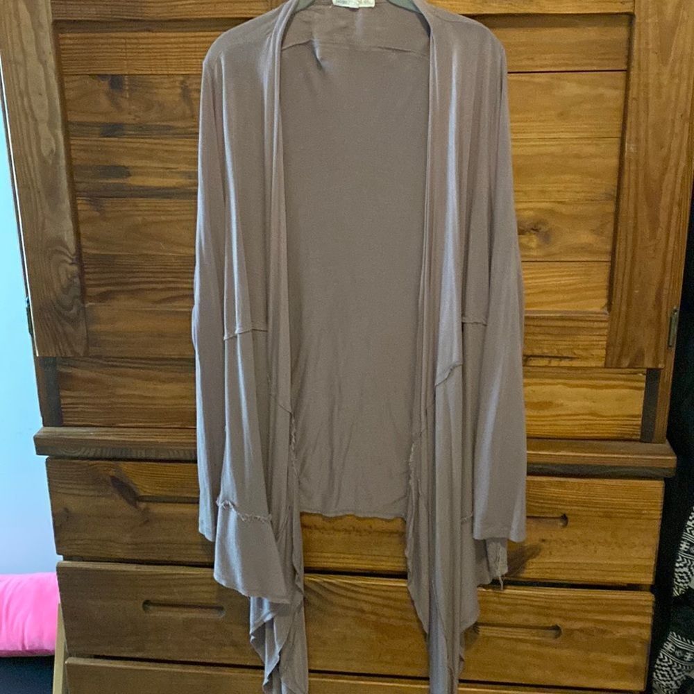 Indigo Thread Co dusty rose waterfall boho cardigan